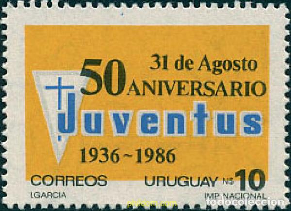 Sellos: 29473 MNH URUGUAY 1987 50 ANIVERSARIO DE LA JUVENTUS