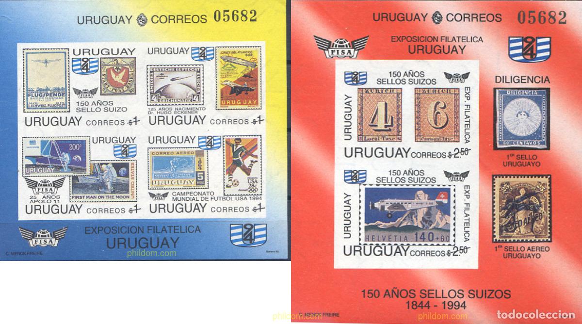 Sellos: 16948 MNH URUGUAY 1993 URUGUAY 94. EXPOSICION FILATELICA