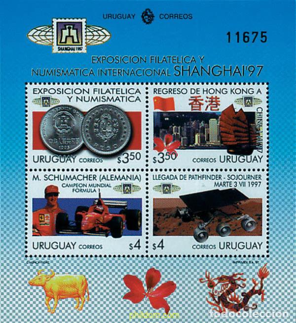 Sellos: 688940 MNH URUGUAY 1997 SHANGHAI 97. EXPOSICION FILATELICA INTERNACIONAL