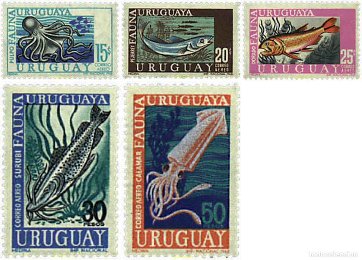 Sellos: 28444 MNH URUGUAY 1968 FAUNA MARINA