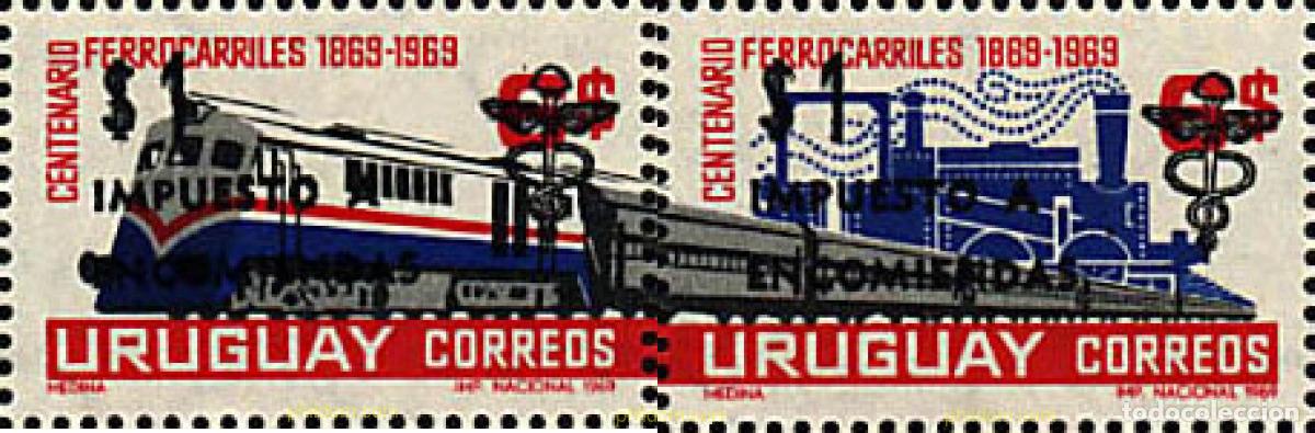 Sellos: 59962 MNH URUGUAY 1972 SERIE BASICA