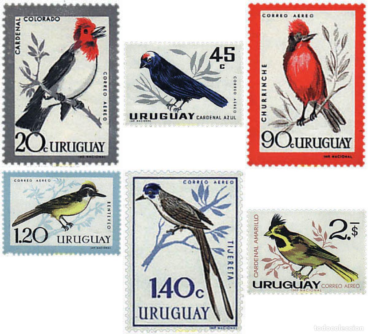 Stamps: 688837 MNH URUGUAY 1962 AVES AUTOCTONAS