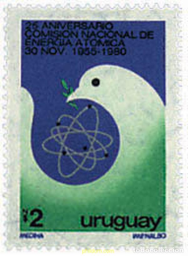Sellos: 37078 MNH URUGUAY 1981 25 ANIVERSARIO DE LA COMISION NACIONAL DE LA ENERGIA ATOMICA