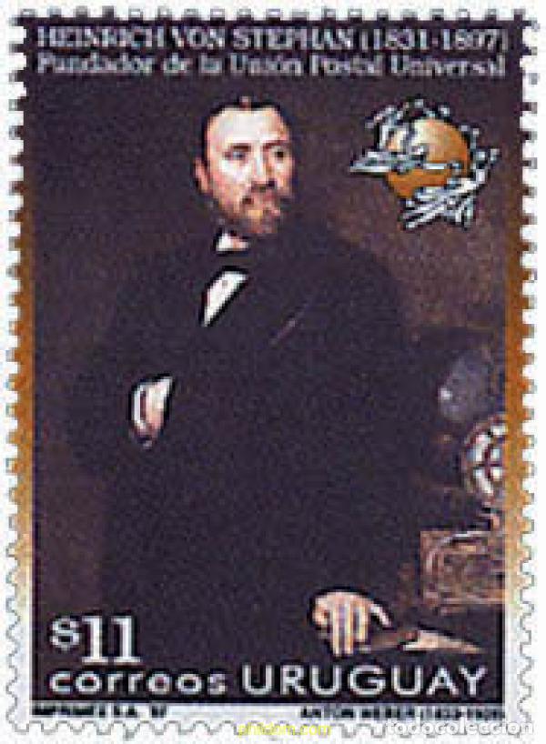 Sellos: 50143 MNH URUGUAY 1997 CENTENARIO DE LA MUERTE DE HEINRICH VON STEPHAN