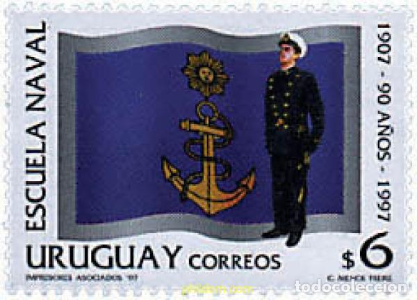 Sellos: 50164 MNH URUGUAY 1997 90 ANIVERSARIO DE LA ESCUELA NAVAL