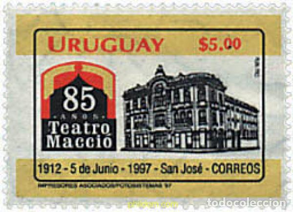 Sellos: 50136 MNH URUGUAY 1997 85 ANIVERSARIO DEL TEATRO MACCIO EN SAN JOSE