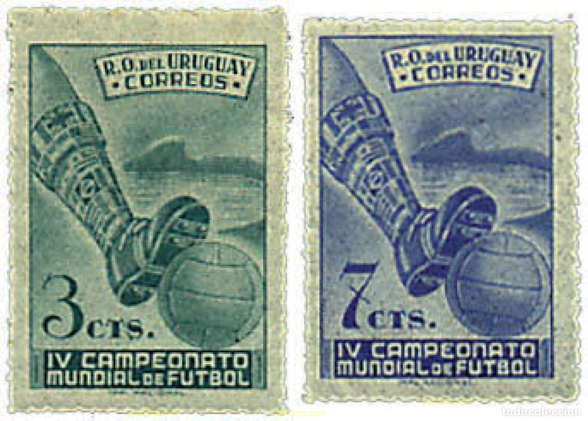 Sellos: 79307 MNH URUGUAY 1951 COPA DEL MUNDO DE FUTBOL. BRASIL-50