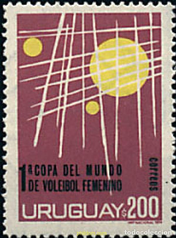 Sellos: 68729 MNH URUGUAY 1974 1 COPA DEL MUNDO DE BALONVOLEA FEMENINO