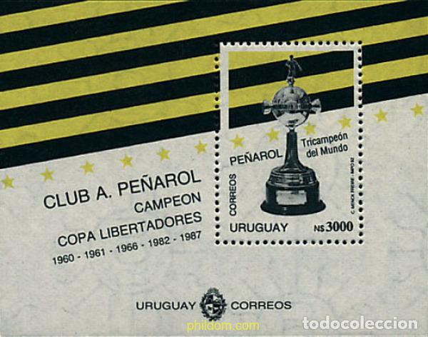 Sellos: 54499 MNH URUGUAY 1992 HOMENAJE AL CLUB PE&Ntilde;AROL