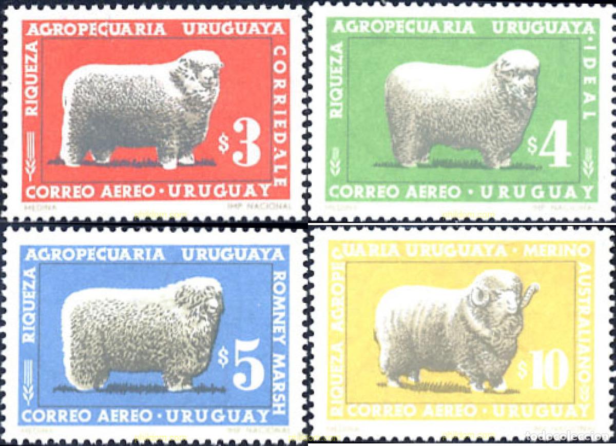 Briefmarken: 28700 MNH URUGUAY 1967 CORDEROS