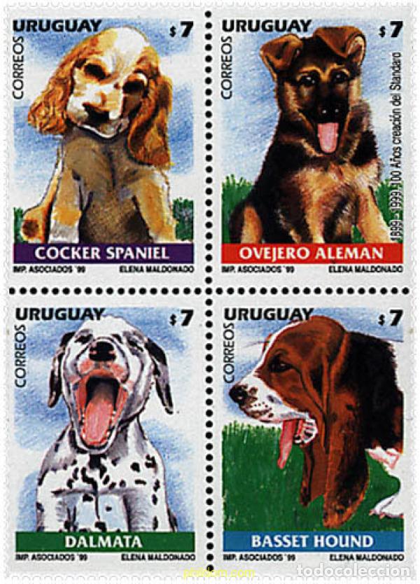 Sellos: 5765 MNH URUGUAY 1999 CACHORROS DE PERRO