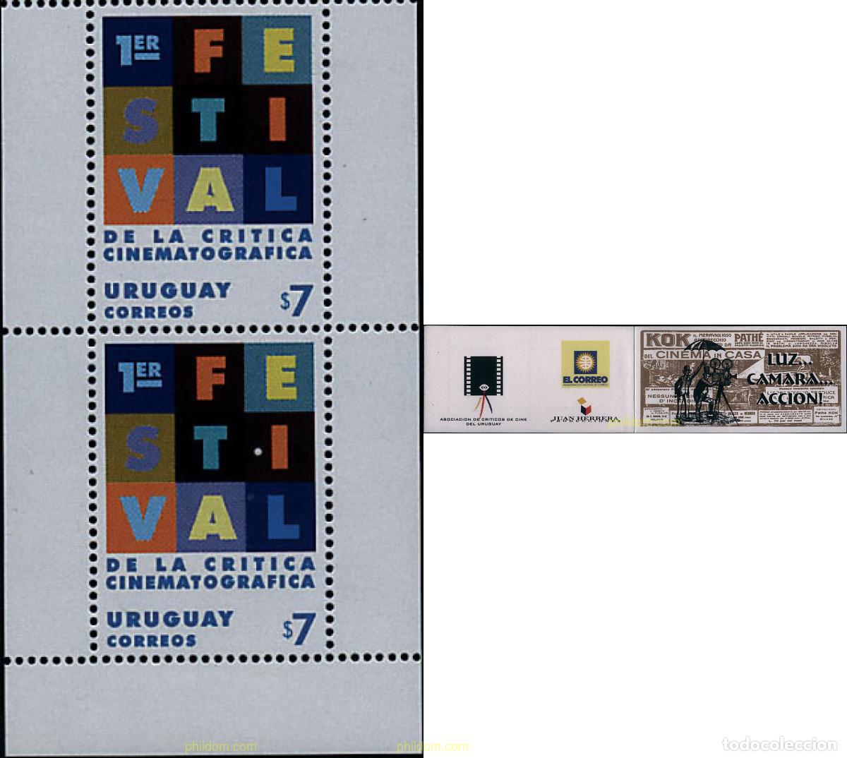 Sellos: 2508 MNH URUGUAY 1999 1 FESTIVAL DE LA CRITICA CINEMATOGRAFICA