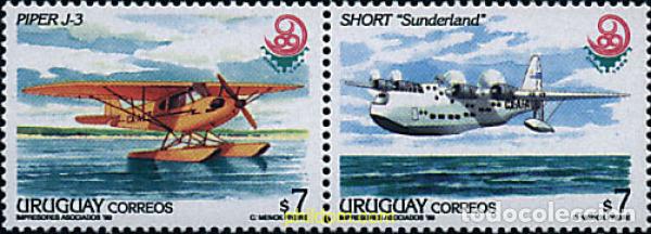 Sellos: 5762 MNH URUGUAY 1999 CHINA 99. EXPOSICION FILATELICA INTERNACIONAL. HIDROAVIONES