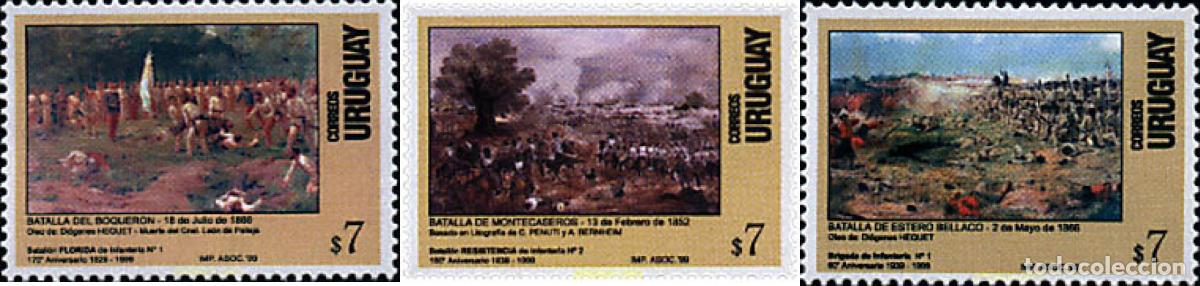 Sellos: 55571 MNH URUGUAY 1999 PINTURAS. BATALLAS
