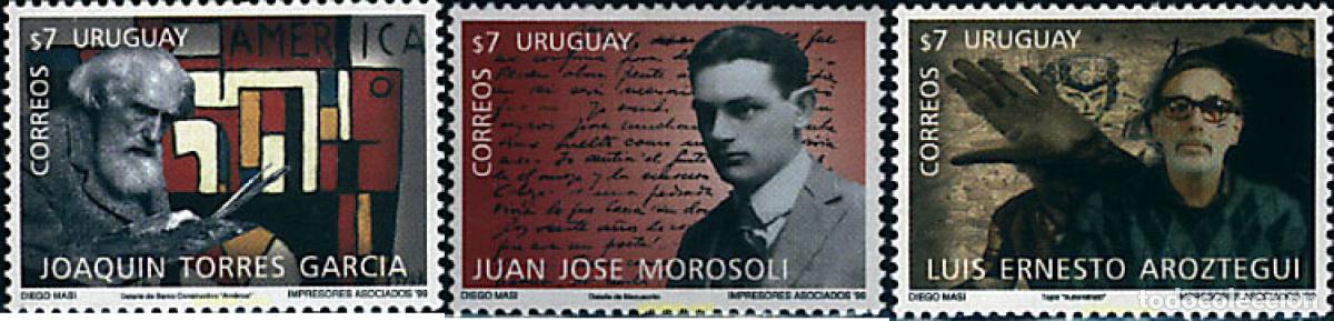 Sellos: 52647 MNH URUGUAY 1999 ARTISTAS