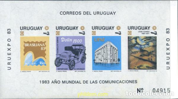 Sellos: 19319 MNH URUGUAY 1983 URUEXPO 83. EXPOSICION FILATELICA NACIONAL