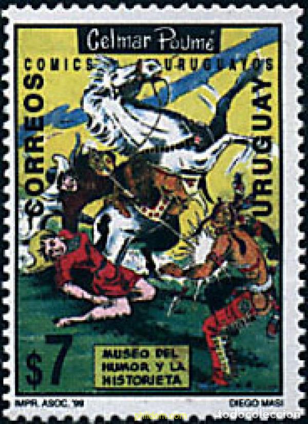 Sellos: 74176 MNH URUGUAY 1999 DISE&Ntilde;OS HUMORISTICOS