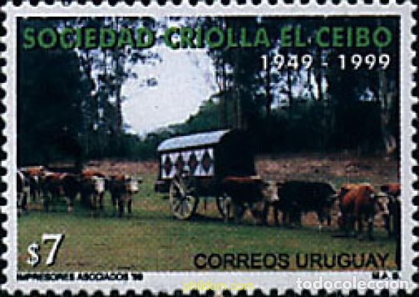 Sellos: 69349 MNH URUGUAY 1999 50 ANIVERSARIO DE LA SOCIEDAD CRIOLLA EL CEIBO