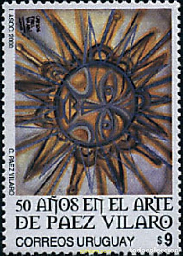 Sellos: 89456 MNH URUGUAY 2000 50 ANIVERSARIO DEL PINTOR CARLOS PEREZ VILARO
