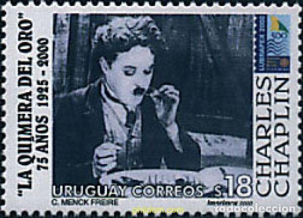 Sellos: 89458 MNH URUGUAY 2000 75 ANIVERSARIO DE LA PELICULA LA QUIMERA DEL ORO