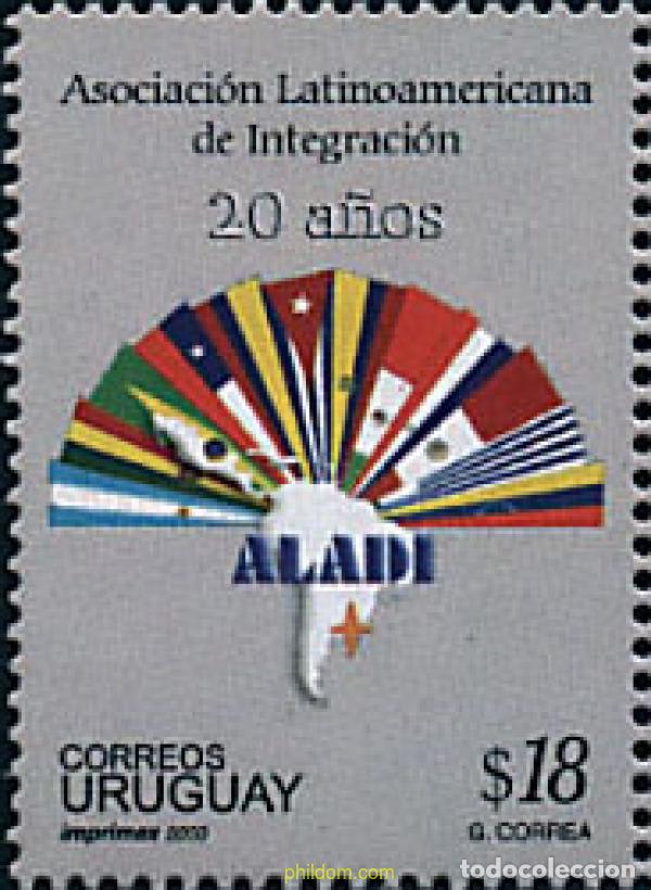 Sellos: 71567 MNH URUGUAY 2000 20 ANIVERSARIO DE ALADI