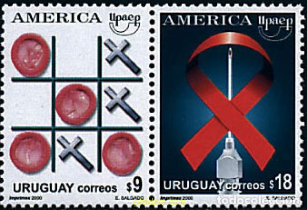 Selos: 5139 MNH URUGUAY 2000 AMERICA-UPAEP 2000 - CAMPA&Ntilde;A CONTRA EL SIDA
