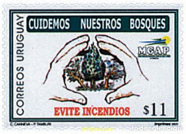 Selos: 71588 MNH URUGUAY 2001 CAMPA&Ntilde;A DE PREVENCION DE INCENDIOS FORESTALES