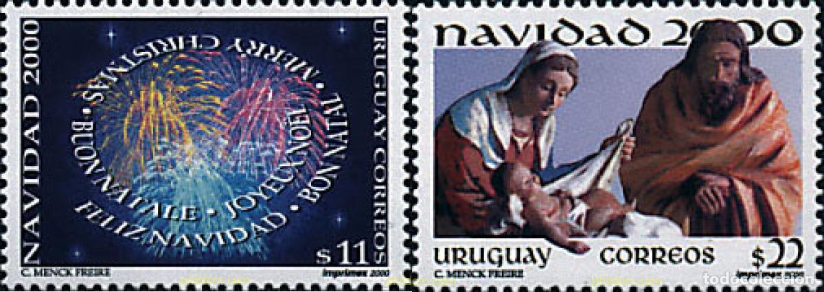 Selos: 71583 MNH URUGUAY 2000 NAVIDAD