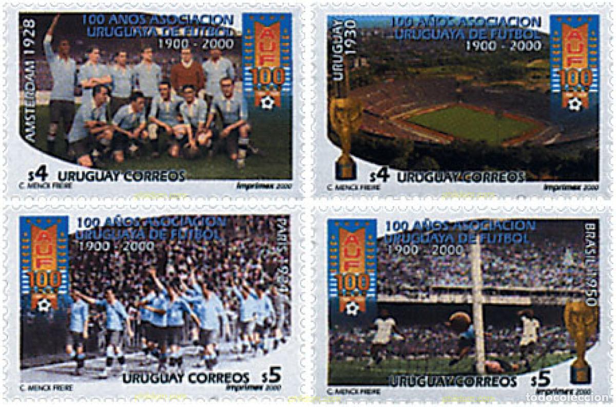 Selos: 71565 MNH URUGUAY 2000 CENTENARIO DE LA ASOCIACION URUGUAYA DE FUTBOL