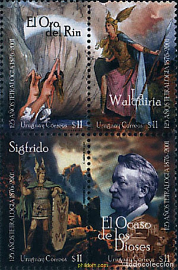Sellos: 5407 MNH URUGUAY 2001 125 A&Ntilde;OS DE TEATROLOGIA