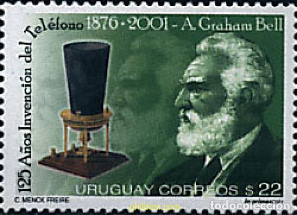 Stamps: 76697 MNH URUGUAY 2001 125 ANIVERSARIO DE LA INVENCION DEL TELEFONO