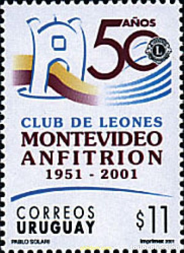 Sellos: 78020 MNH URUGUAY 2001 50 ANIVERSARIO DEL CLUB DE LOS LEONES