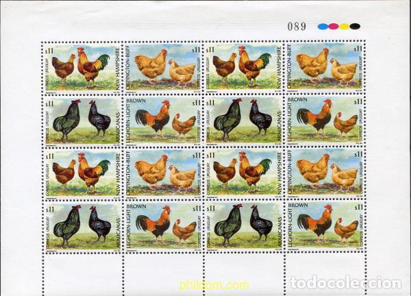 Sellos: 187862 MNH URUGUAY 2001 AVES DE CORRAL