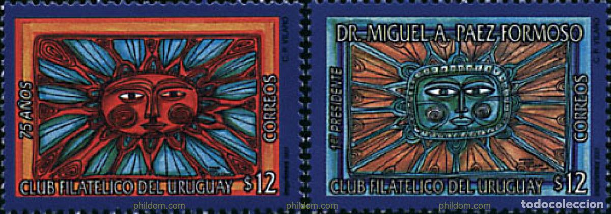Timbres: 79116 MNH URUGUAY 2001 75 ANIVERSARIO DEL CLUB FILATELICO DEL URUGUAY