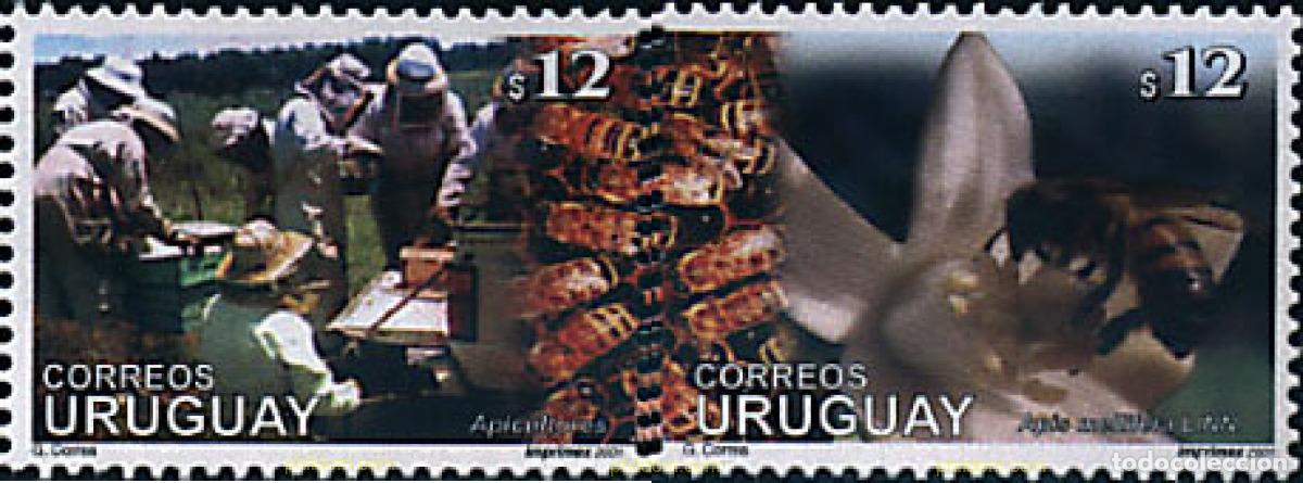 Timbres: 79114 MNH URUGUAY 2001 APICULTURA