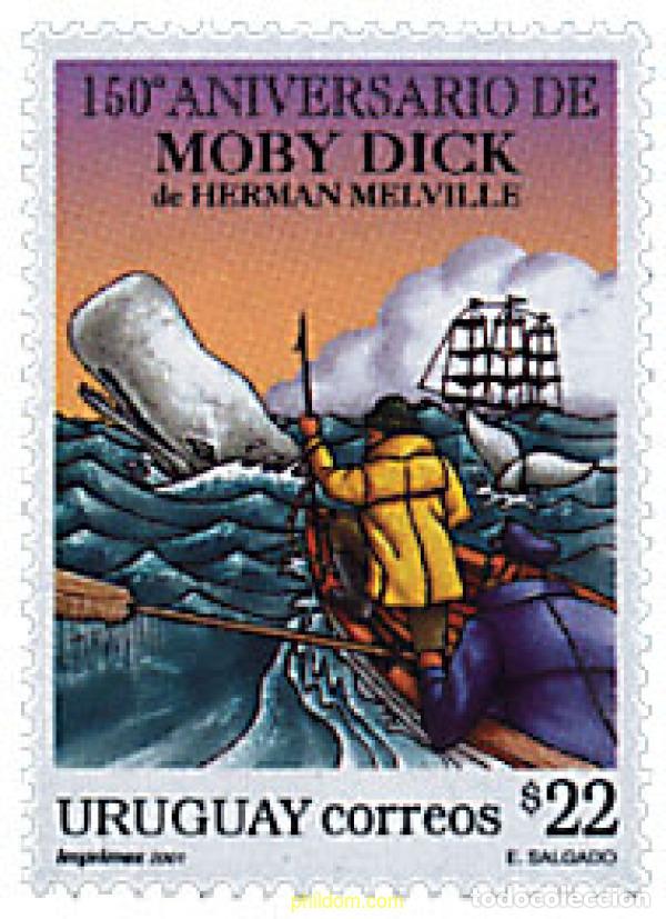Sellos: 79957 MNH URUGUAY 2001 150 ANIVERSARIO DE MOBY DICK