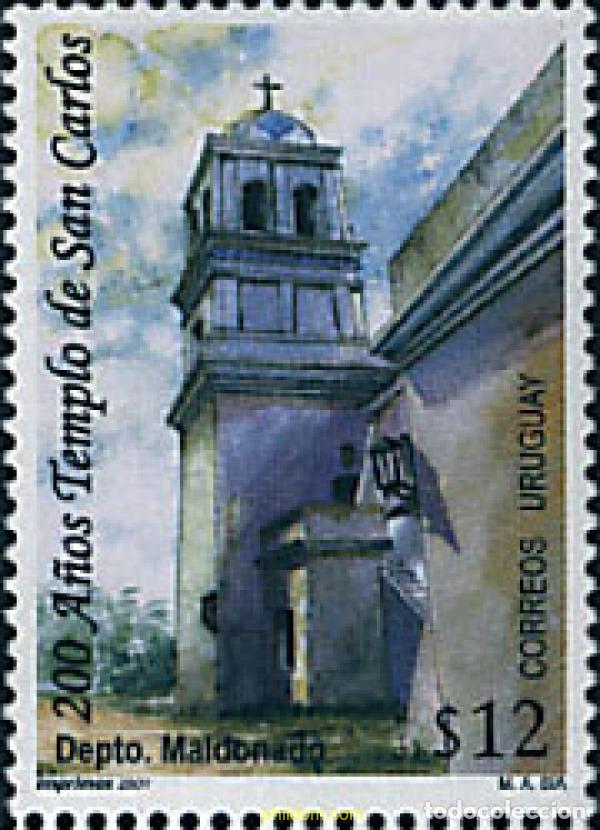 Selos: 88363 MNH URUGUAY 2001 200 A&Ntilde;OS DEL TEMPLO DE SAN CARLOS