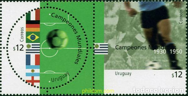 Sellos: 4510 MNH URUGUAY 2002 COPA DEL MUNDO DE FUTBOL. COREA DEL SUR Y JAPON-02