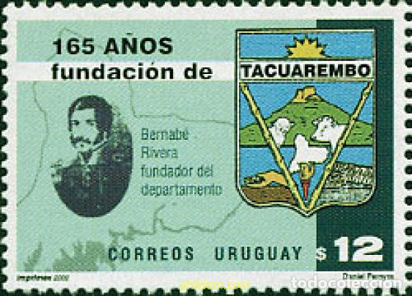 Timbres: 99986 MNH URUGUAY 2002 165 ANIVERSARIO DE LA FUNDACION DE TUCUAREMBO
