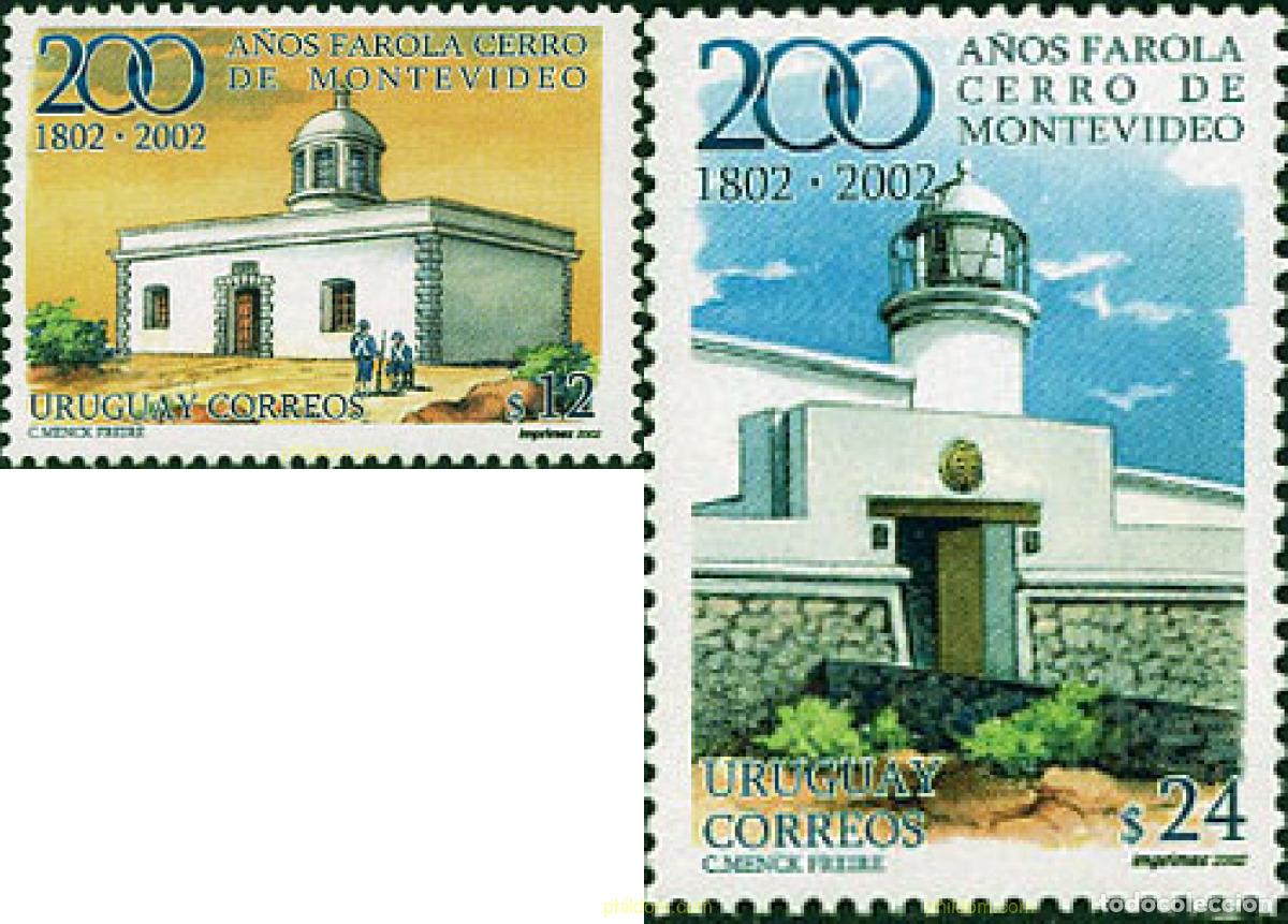 Timbres: 205446 MNH URUGUAY 2002 200 A&Ntilde;OS DE LA FAROLA CERRO DE MONTEVIDEO