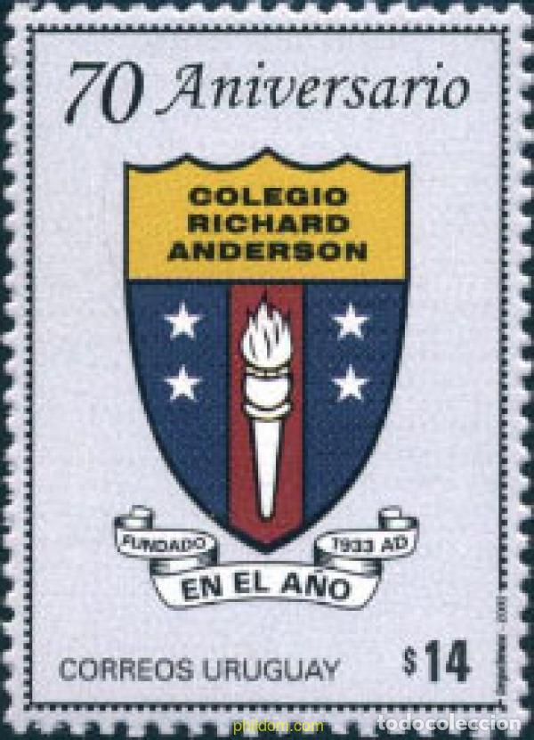 Sellos: 132879 MNH URUGUAY 2003 70 ANIVERSARIO DEL COLEGIO RICHARD ANDERSON