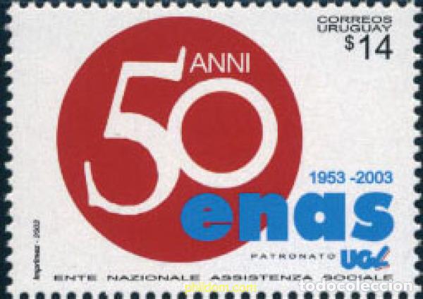 Sellos: 136955 MNH URUGUAY 2003 50 ANIVERSARIO DE ENAS