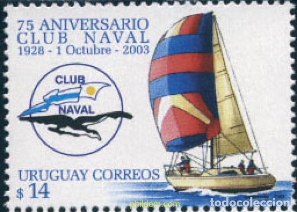 Sellos: 136964 MNH URUGUAY 2003 75 ANIVERSARIO DEL CLUB NAVAL