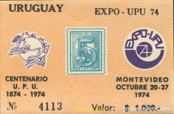 Sellos: 139138 MNH URUGUAY 1974 CENTENARIO DE LA UNION POSTAL UNIVERSAL