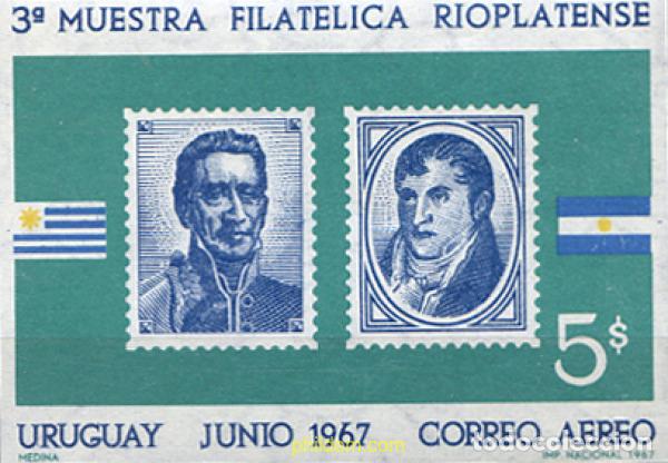 Sellos: 205564 MNH URUGUAY 1967 3 MUESTRA FILATELICA RIOPLATENSE