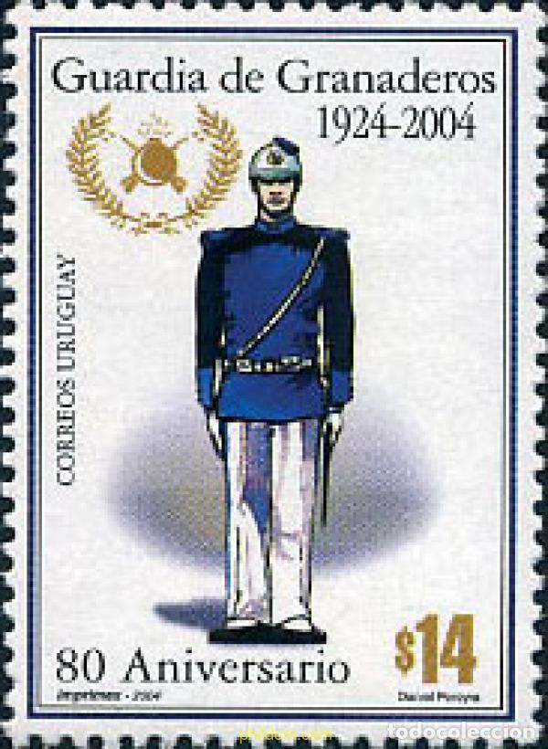 Sellos: 155302 MNH URUGUAY 2004 80 ANIVERSARIO DE LA GUARDIA DE GRANADEROS