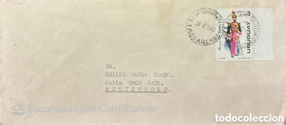 Sellos: CA)Uruguay.1983.Postal history / 19th-century correspondence (early Uruguayan definitive stamp issue