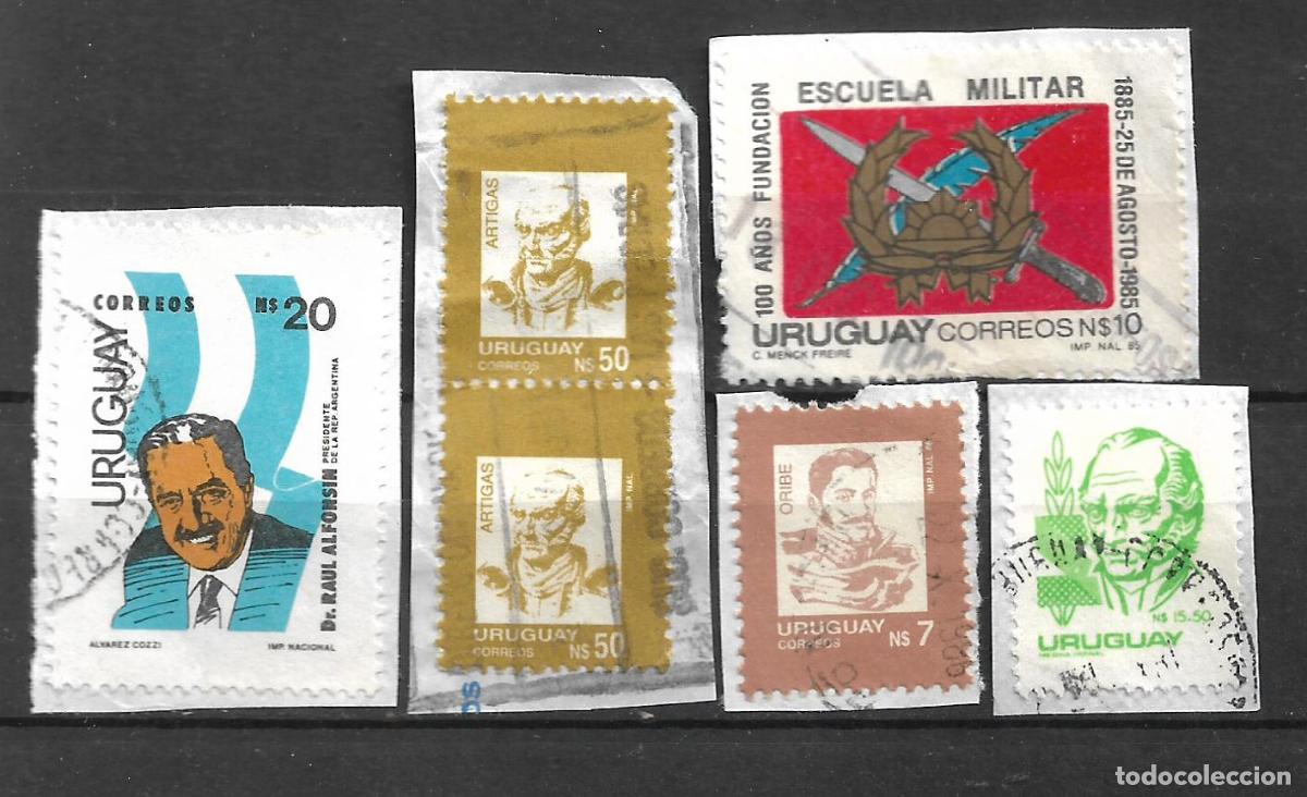 Sellos: uruguay 6 sellos usado - 1/8