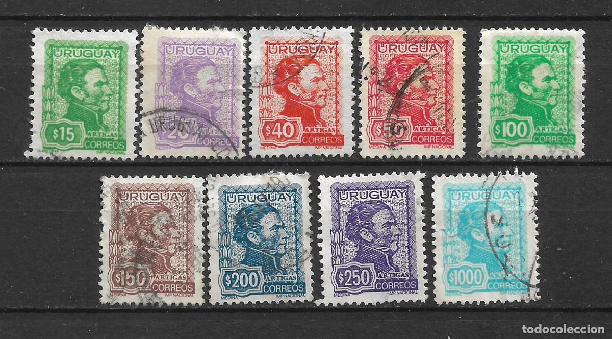 Sellos: uruguay 1972-74 general Jose Artigas sellos usados- 19/31