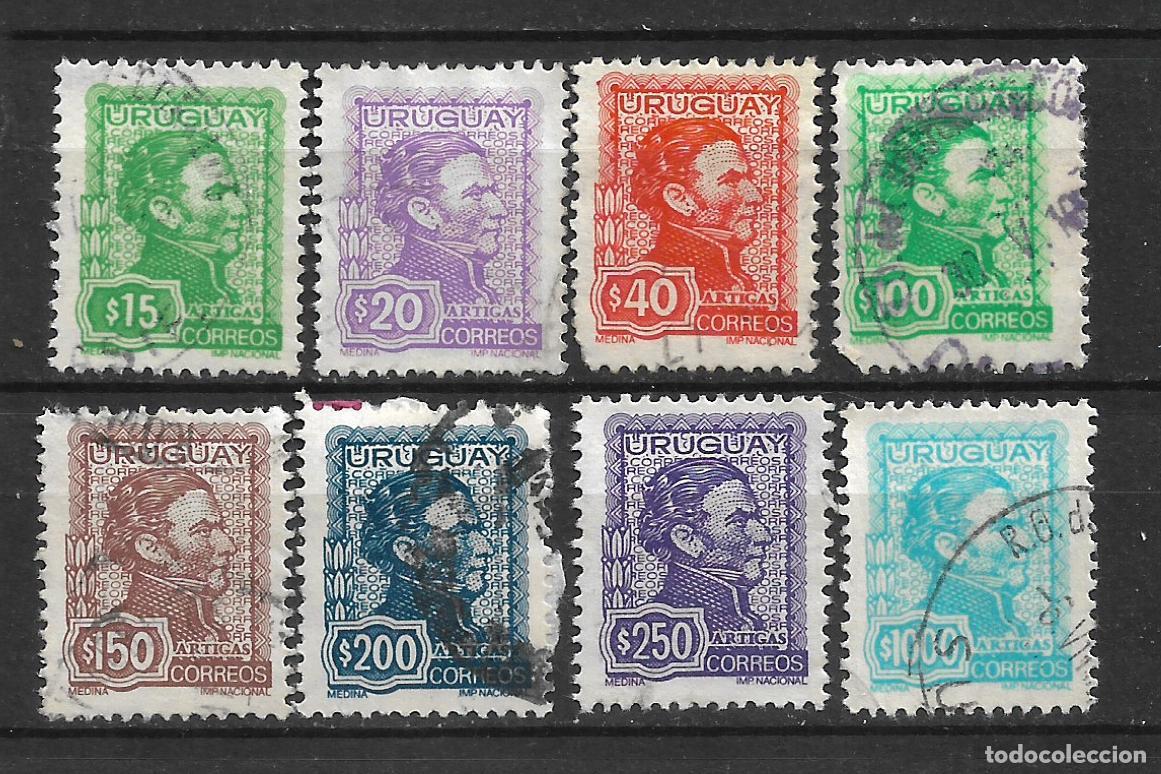Sellos: uruguay 1972-74 general Jose Artigas sellos usados- 19/31